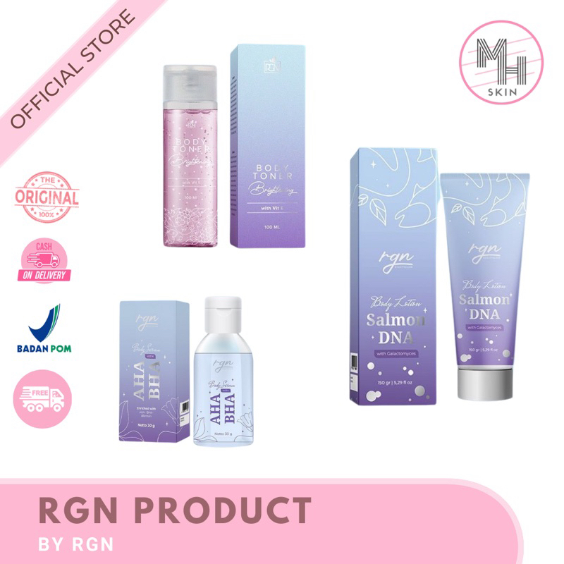 [ READY ] Lotion Salmon DNA by RGN | Serum AHA & BHA by RGN | Body lotion Salmon DNA | Serum badan R