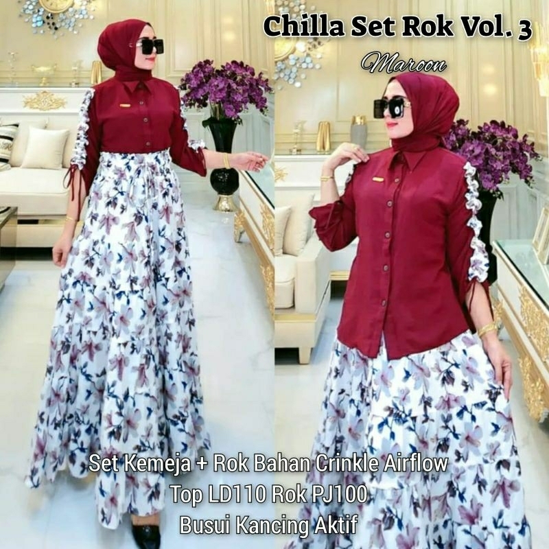 Chilla set rok vol 3/sena set rok label madani/label savna/label jasmine