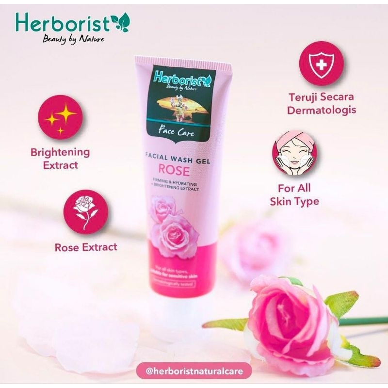 Herborist Facial Wash Gel Rose