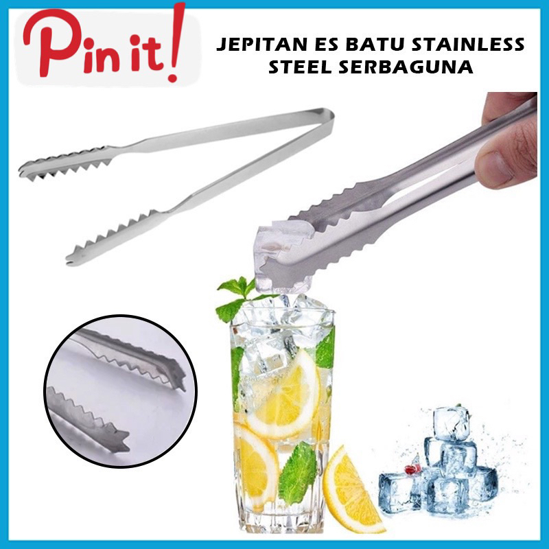 {Bisa kirim instant COD MEDAN TERMURAH}Penjepit Multifungsi Jepitan Mini Stainless Steel 15cm / Capitan Es Batu Salad Buah Gorengan Kue Roti BBQ Barbeque Ice Cube Gula Batu / Pinset Alat Jepit Makanan Food Tong Tongs Thongs Serbaguna