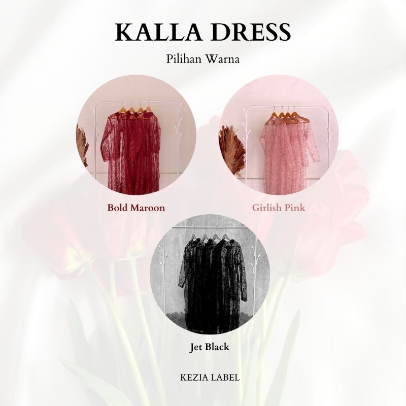Outer Kalla Dress Outer Tulle Outer Dress Outer Tulle Motif Outer Brokat Outer Brokat Panjang