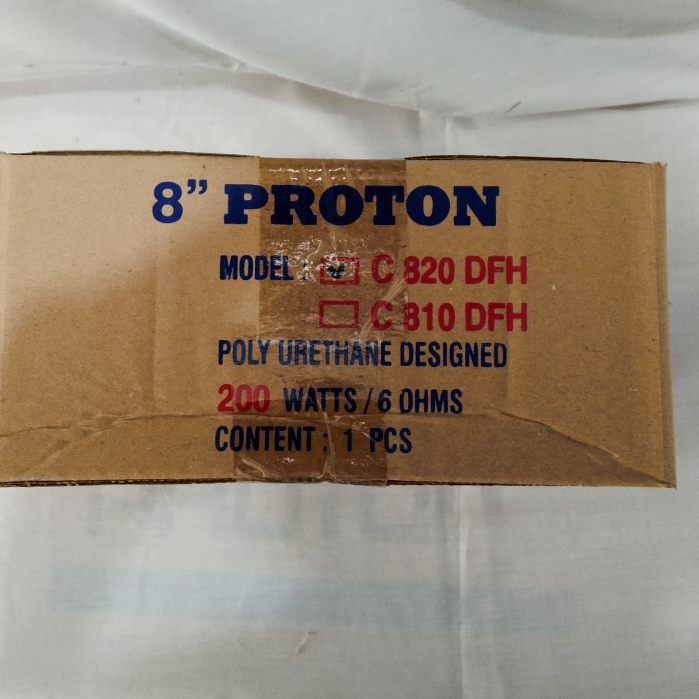 Speaker Merek PROTON 8" Inch Type C 820 DFH