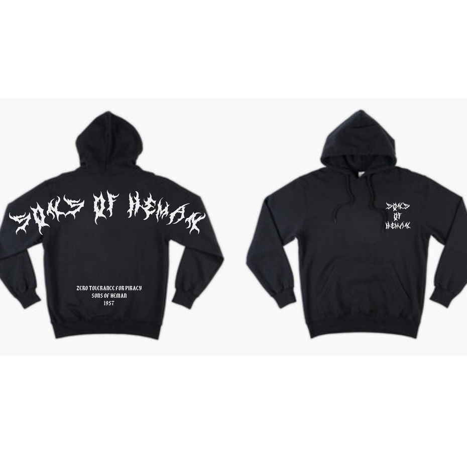 sjf- Hoodie Hitam Font Acak Kekinian Sweater Song Of Heman hudie Distro Premium casuall - Sweater Jumper Bahan tebal full Sablon