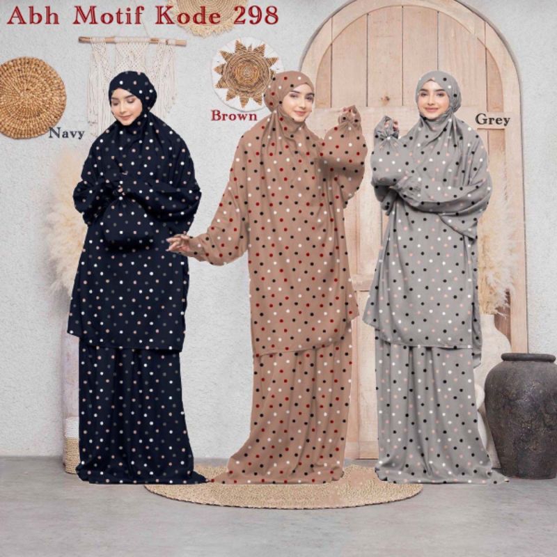 MJ Mukena ABH atas bawah hadramaut dewasa motif 298