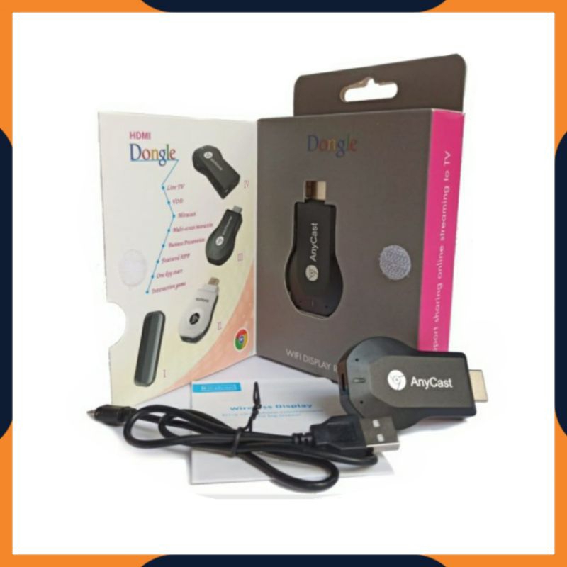 [COD] WIRELESS ANYCAST DONGLE + KABEL SAMBUNGAN HDTV / ALAT PENGUHUBUNG HP KE TV / ANYCASH DONGEL WIFI / PENYAMBUNG HP KE TV LED