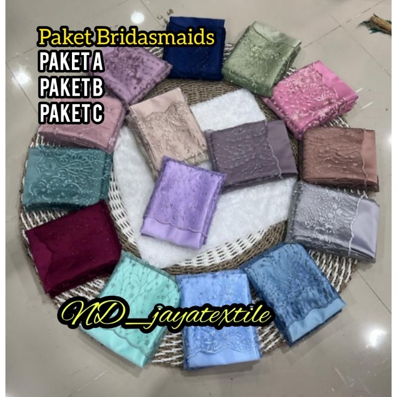 Kain Paket Bridasmaid/ Paket Seragaman Nikahan / Baju Bridesmaid