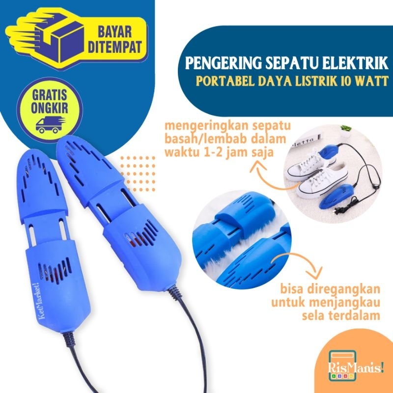 ELECTRIC SHOES DRYER - Alat Pengering Sepatu Daya Listrik 10 watt Mengeringkan Sandal Selop Instan Anti Basah Helm Sarung Tangan Portable Udara Panas