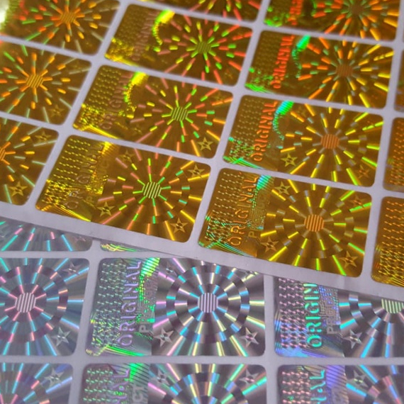 

Stiker Hologram Original Product 1,5 x 2,5 Cm Gold & Silver
