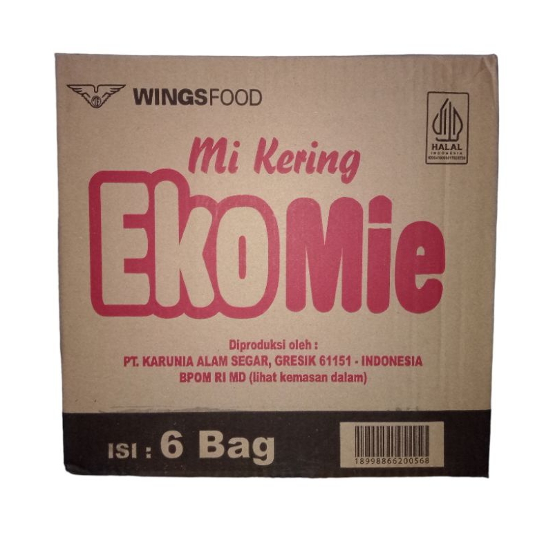 

Mie Kering Eko Mie - Isi 6 Bag