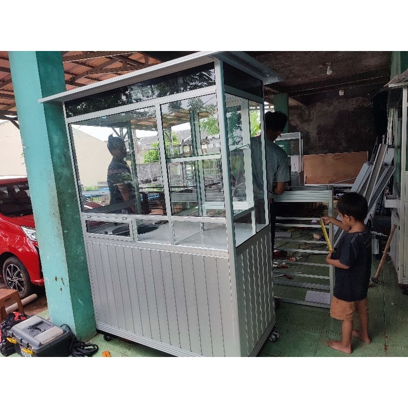 Gerobak Bakso Mie Ayam aluminium 120cm