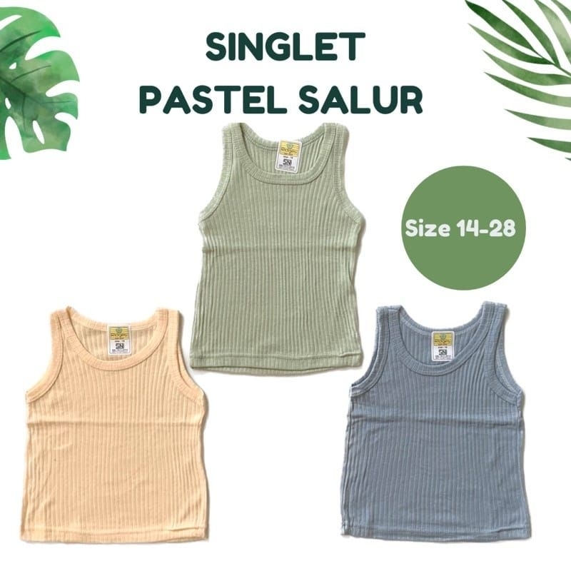 RIDGES SINGLET STRIPS PASTEL