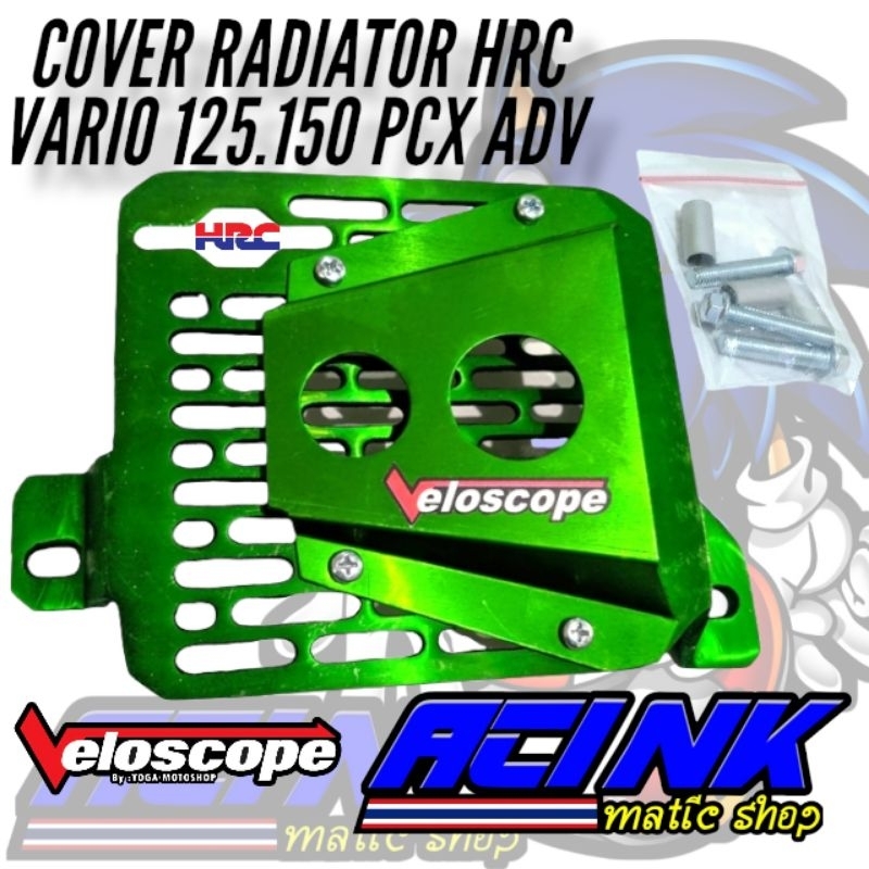 Cover radiator airscope hrc cnc vario 125 150 adv motif garis airscope