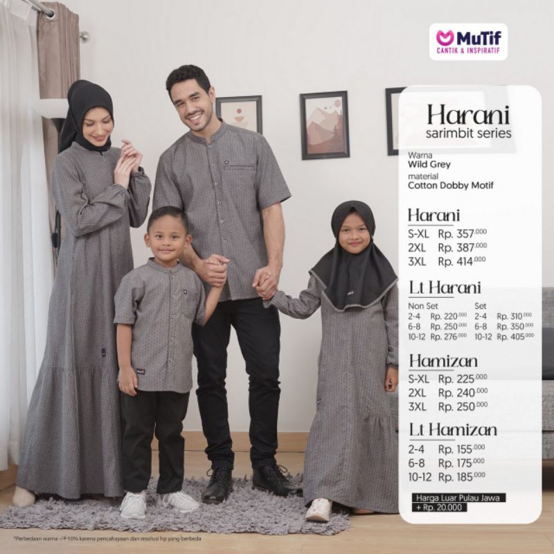 [COD] PROMO SARIMBIT KELUARGA - MUTIF HARANI, MUTIFMAN HAMIZAN || ORIGINAL || Sarimbit Mutif Harani 