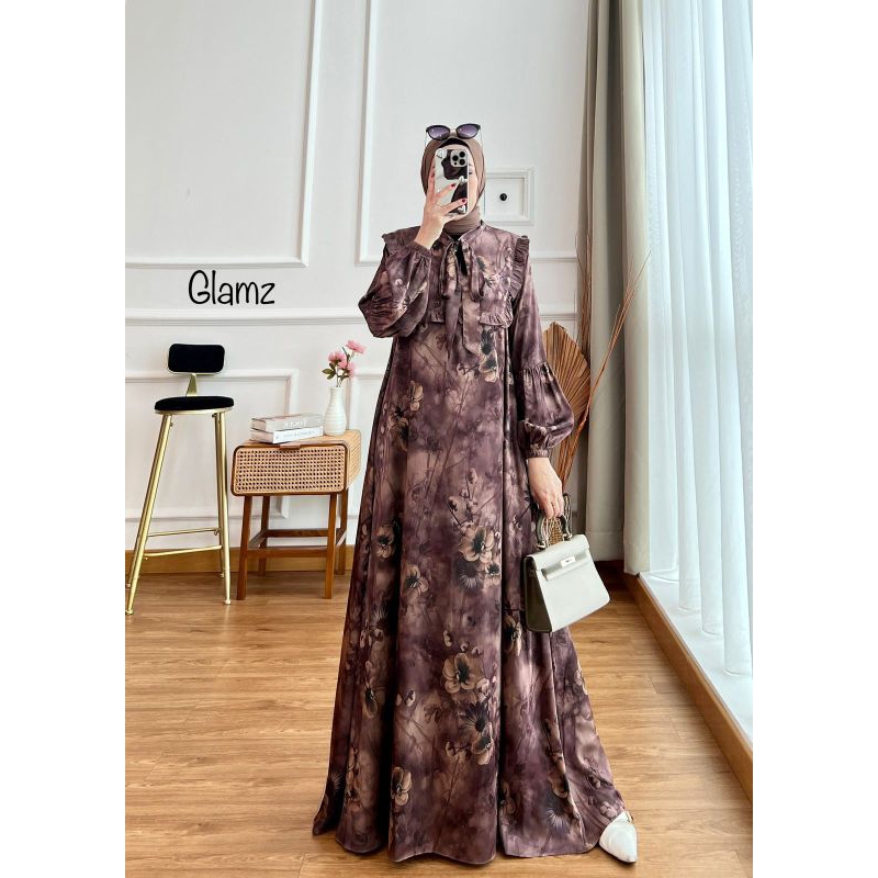 LONG DRESS BANGKOK DRESS SILK PREMIUM GAMIS SUTRA LEBARAN PESTA GLZ ELISHAA 500