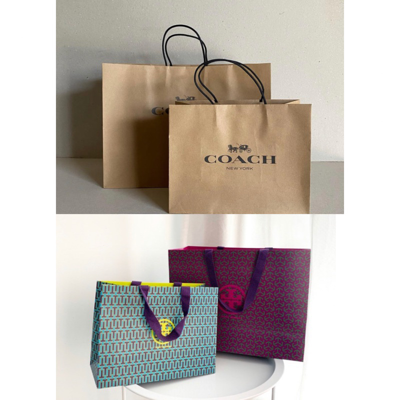 

paper bag tory burch / paper bag coach original