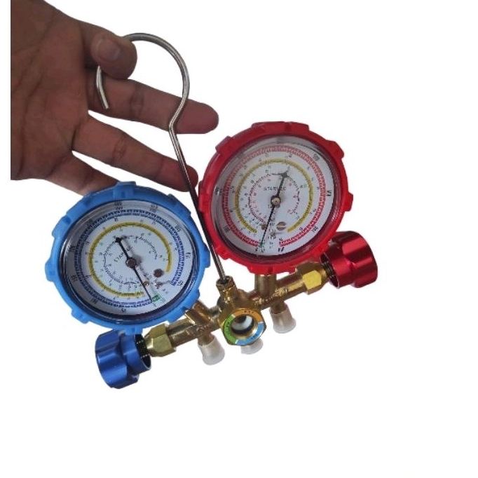 Testing manifold double multi R22 R134 R404 R32 R410