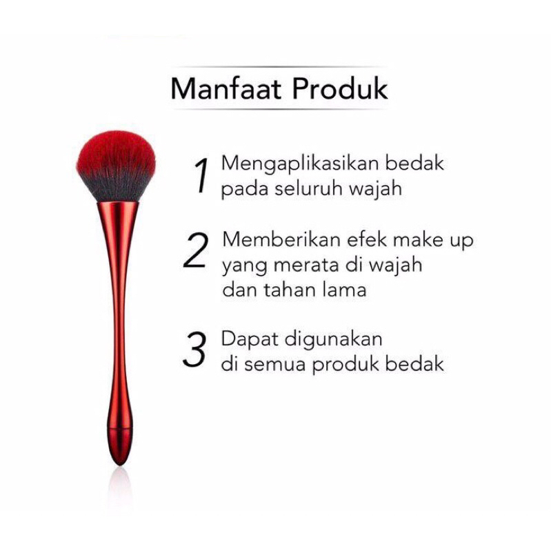 OliveShop ❤️ Large Powder Brush Kuas Make Up Besar Powder Brush Blush On