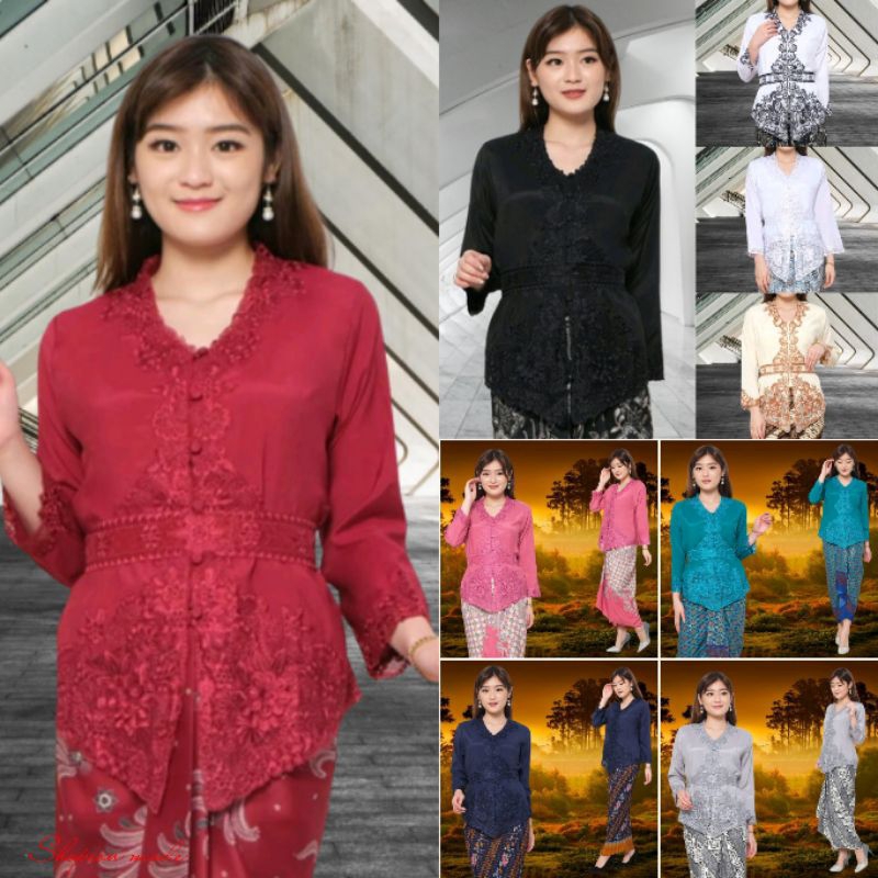 Atasan Kebaya Encim Modern Lengan Panjang