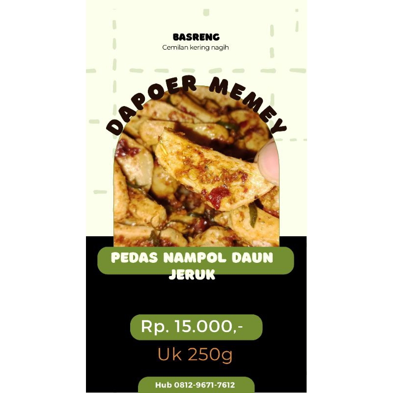 

BASRENG PEDAS NAMPOL DAUN JERUK 250G