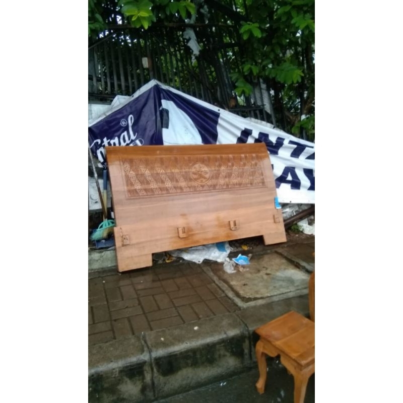 dipan 120x200 tempat tidur kayu jati minimalis