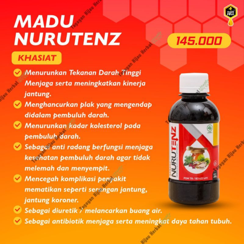 

Madu Nurutenz Asli Hipertensi Obat Herbal Penurun Tekanan Darah Darah Tinggi Asli Original Madu Nurutenz Official