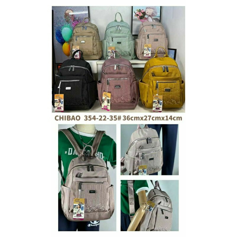 Tas Ransel Chibao 354-22 Bahan Kanvas. Tas Wanita Tas Chibao Ransel Tas Ransel Wanita Import BEST SELLER TERBARU BISA BAYAR DITEMPAT.!!!!