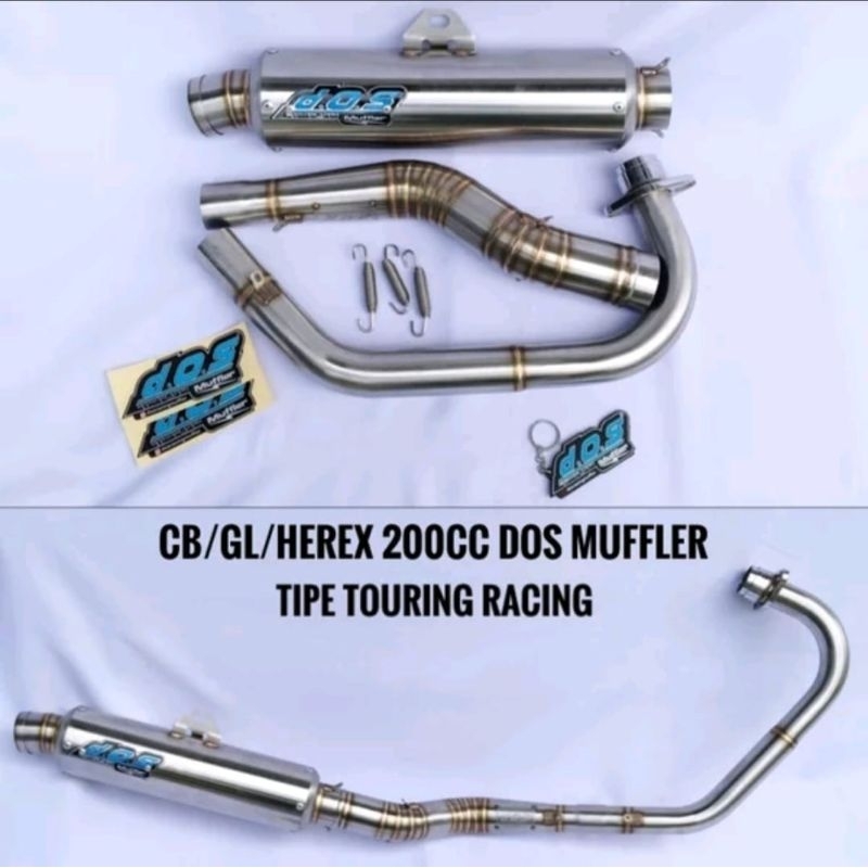 KNALPOT DOS MUFFLER CB / GL 200CC HARIAN