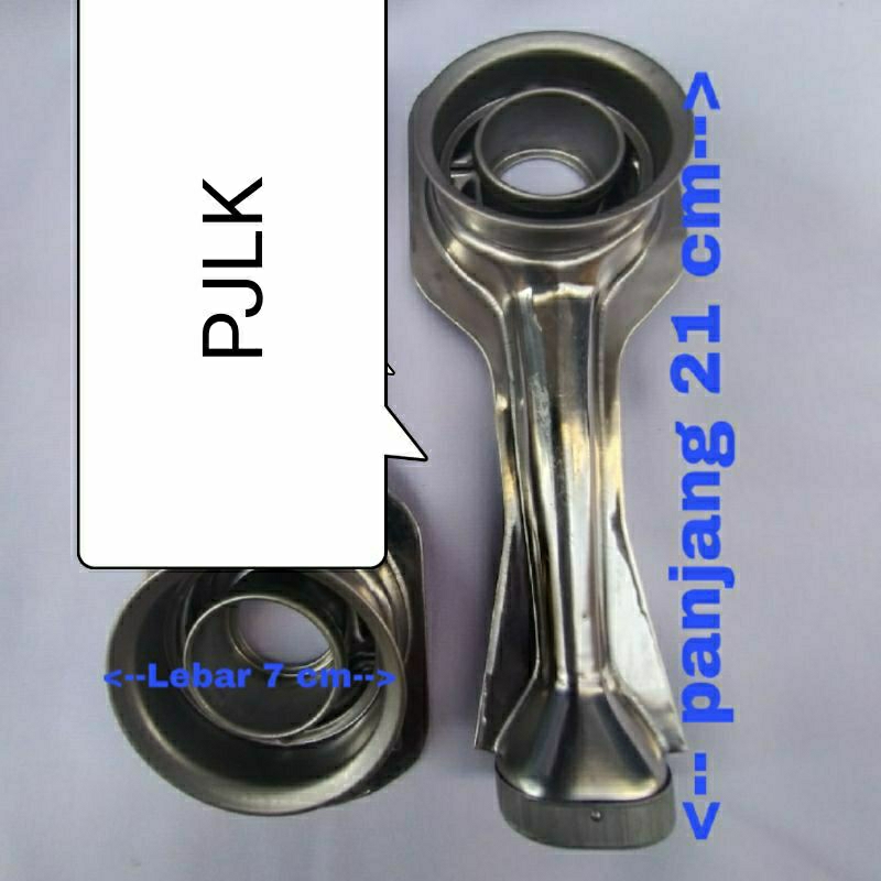 Tungku Buner  ,  7CM  , Cerobong rinnai 522 SET , 𝚃ungku  Kompor  , rinnai panjang dan burner