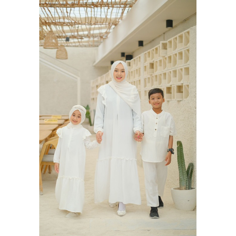 Gamis Anak Alula Gamis Anak Crinkle Airflow Neeca Kiddos Size 6 8 10 12 14 Y