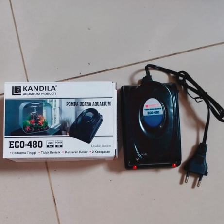 KANDILA ECO 480 KANDILA AERATOR 2 LUBANG AIRPUMP AQUARIUM / POMPA UDARA AQUARIUM