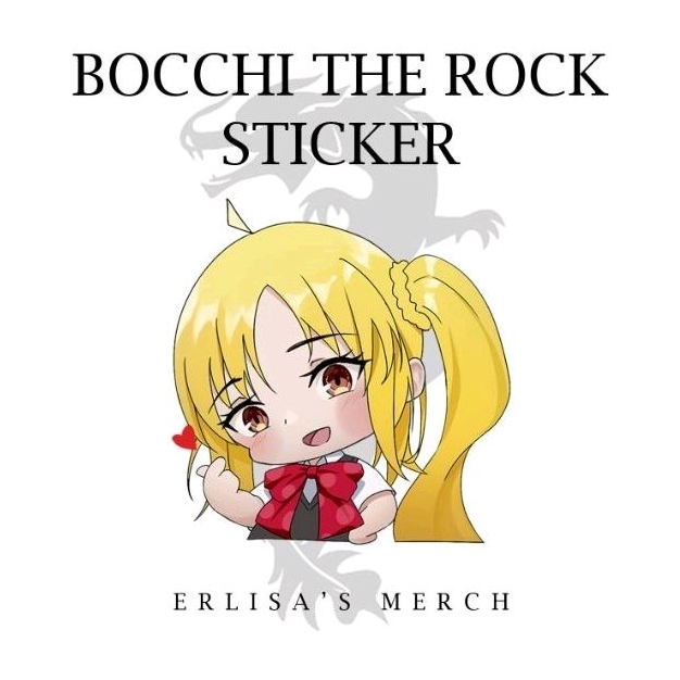 

Stiker Anime Bocchi the Rock Nijika Ijichi Anti Air Hiasan Dekorasi Aksesoris