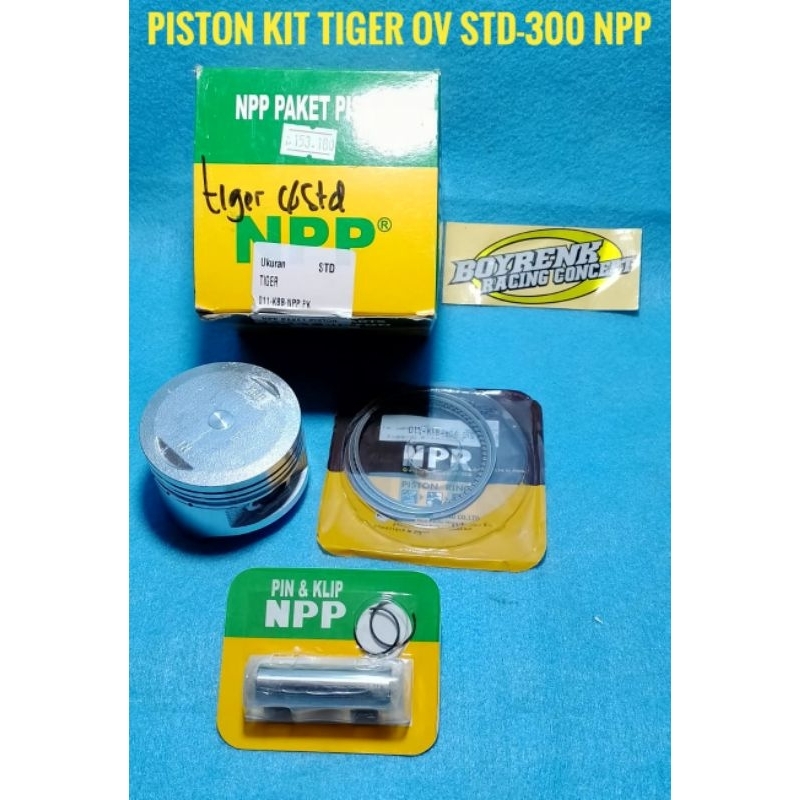 PISTON KIT SEHER SEKER TIGER OVERSIZE STD 50 100 150 200 250 300 NPP-BOYRENK