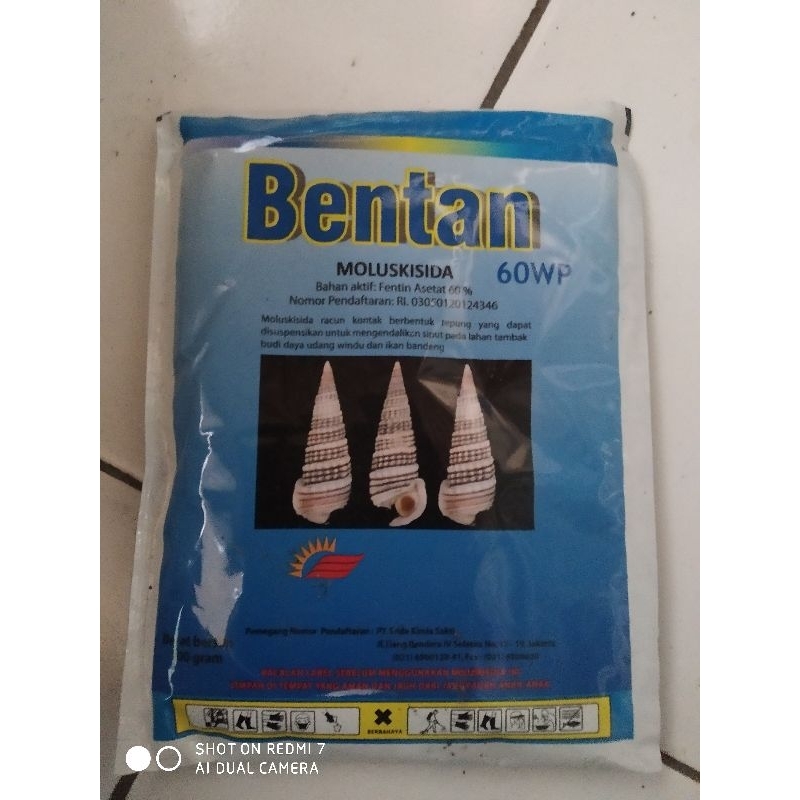 obat pertanian insektisida keong BENTAN 100gr