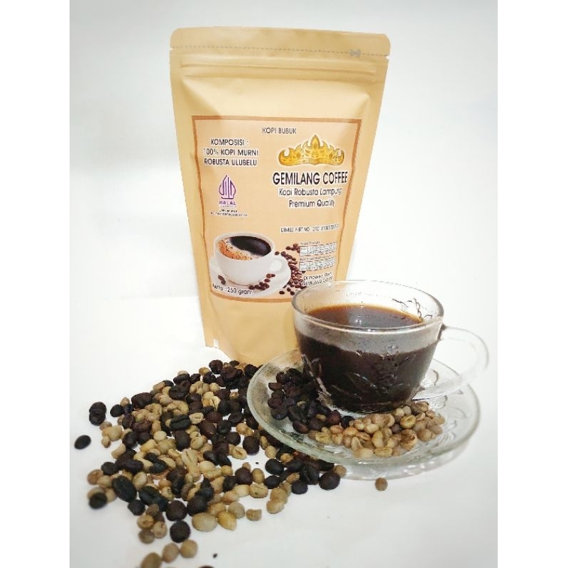 

Kopi Robusta Lampung Gemilang Coffee/kopi bubuk 250 gram