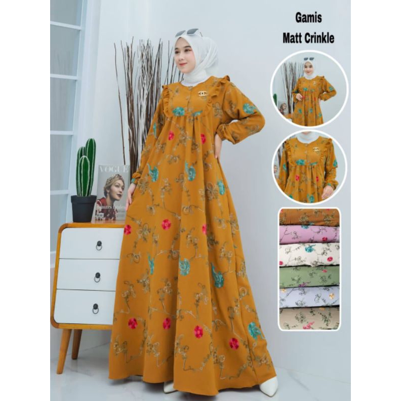GAMIS POMPOM PREMIUM/GAMIS POMPOM SULAM BORDIR PREMIUM