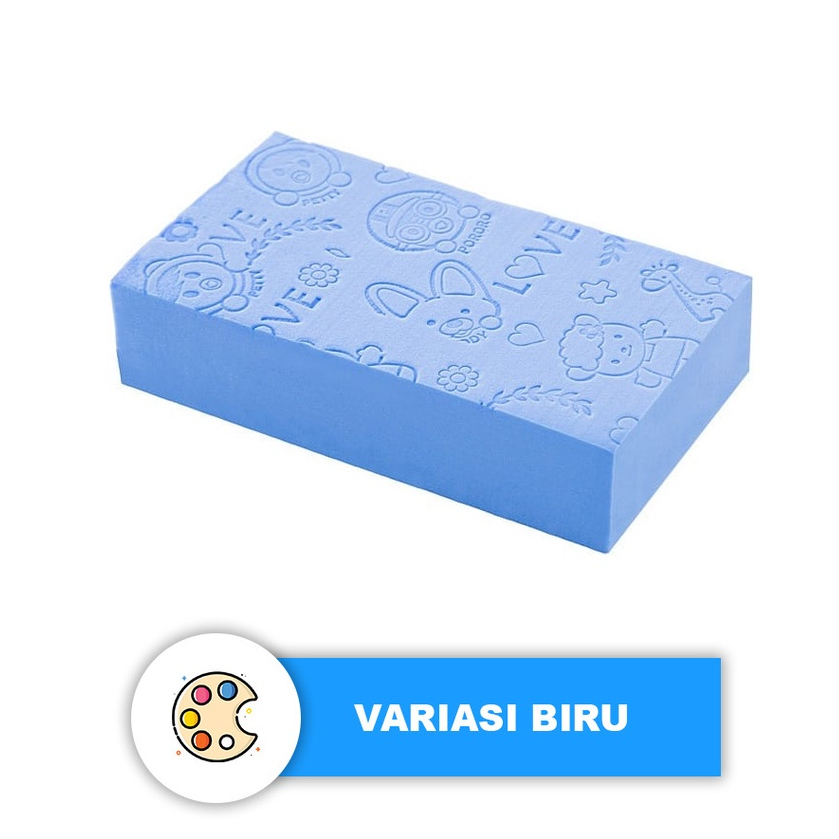 Spons Mandi Pengangkat Daki Zamzam E359 Sponge Pororo Busa Lembut Spons Anti Daki