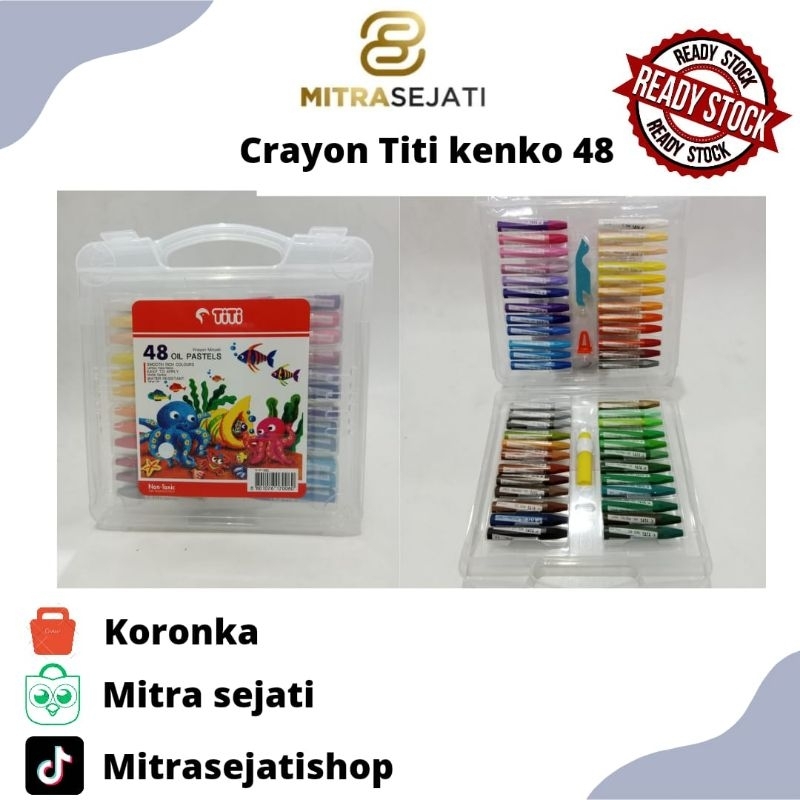 

crayon / oil pastel titi 48 warna