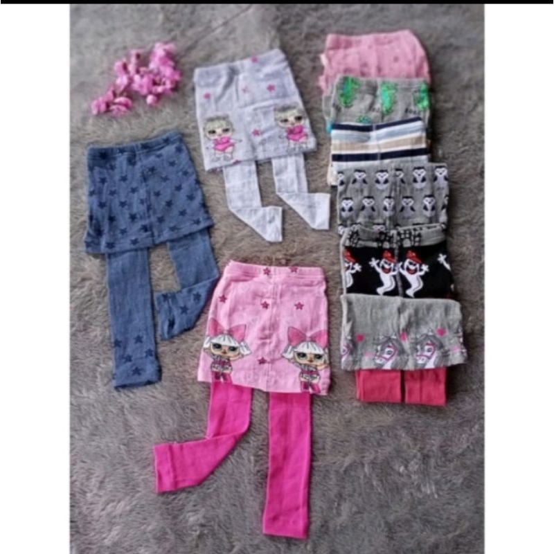 4 PCS Legging rok anak perempuan