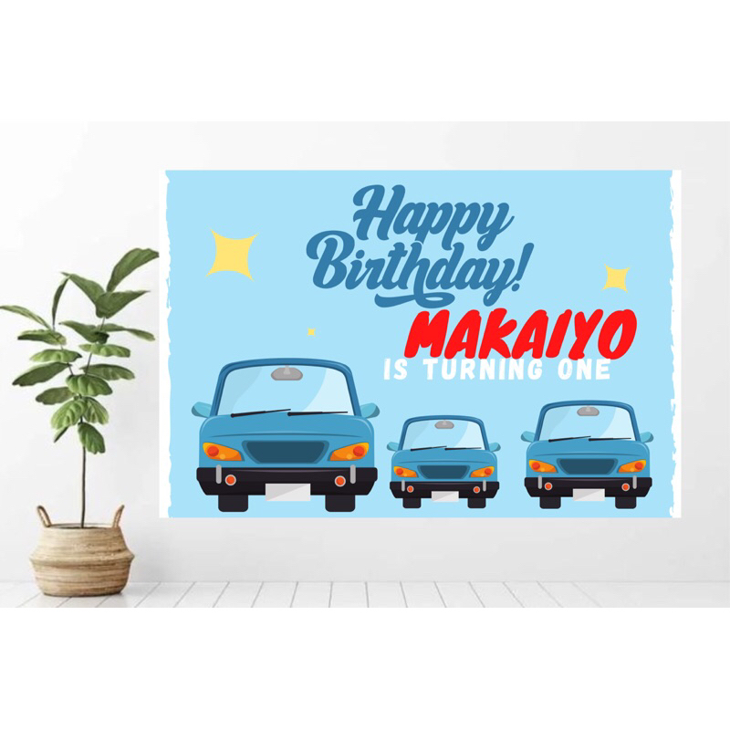 custom banner spanduk background backdrop ulang tahun anak