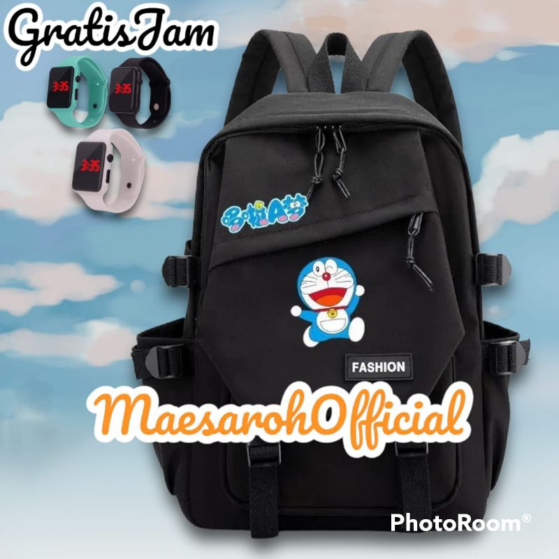 Tas Ransel Sekolah Dasar SD SMP Karakter Doraemon Murah