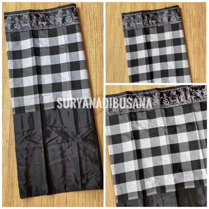 Wastra Pelinggih Bali Poleng empat meter | Wastra Tugu Karang | Wastra Bali Murah harga per Meter