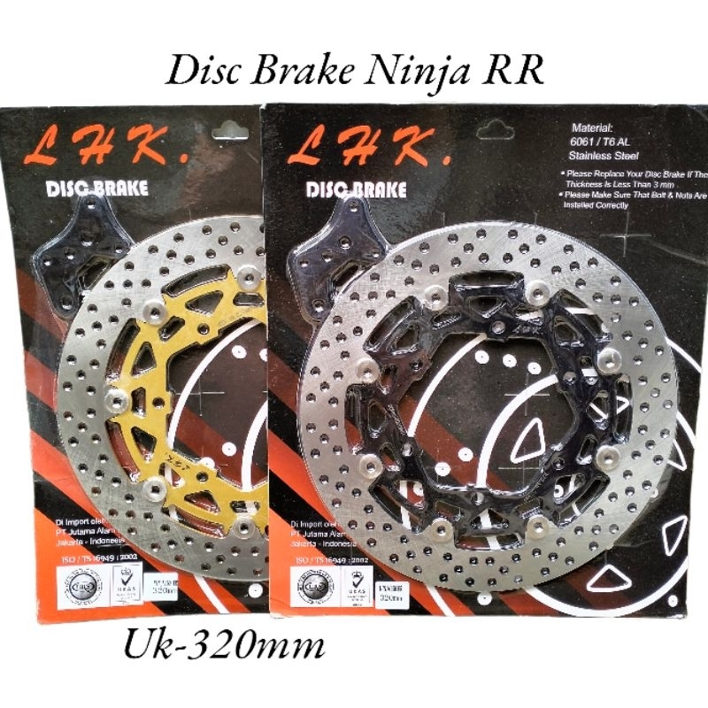 Piringan Disc Cakram Depan Variasi Bulat Lebar 320mm Ninja RR PNP