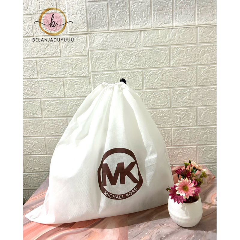 MICHAEL KORS MK Logo bulat Dustbag Spoundbun Pengganti Sarung Tas Pelindung Debu Dust Bag DB Branded