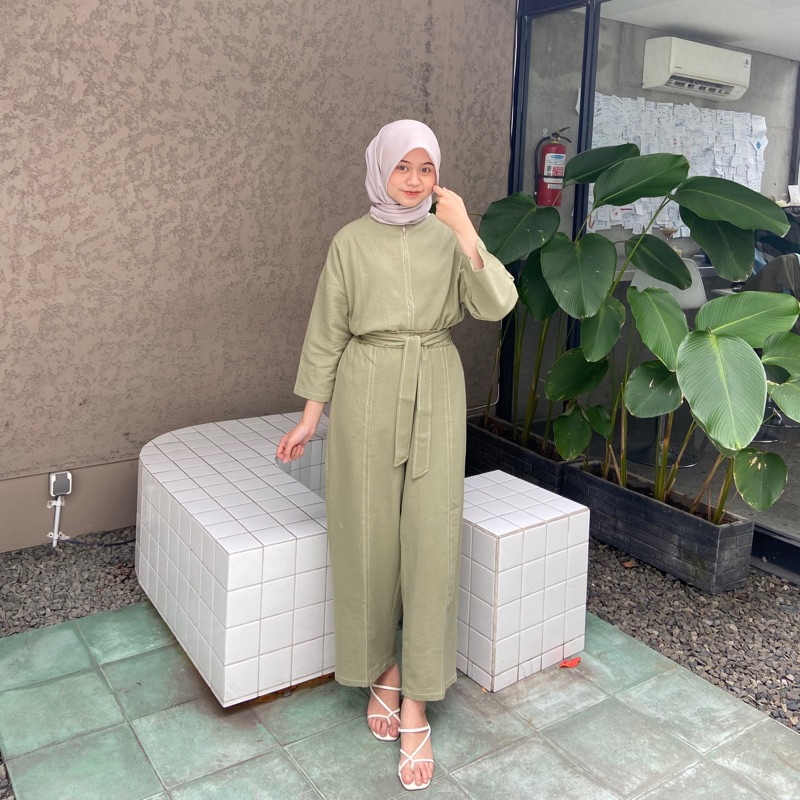 Zhara Set One Set Linen Multiways Look Byvitafa.id