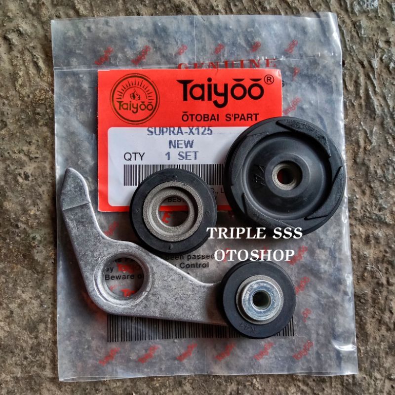 ROL KAMPRAT ARM TENSIONER SET TAIYOO HONDA SUPRA X 125 NEW INJEKSI FI / SUPRA X 125 HELM IN