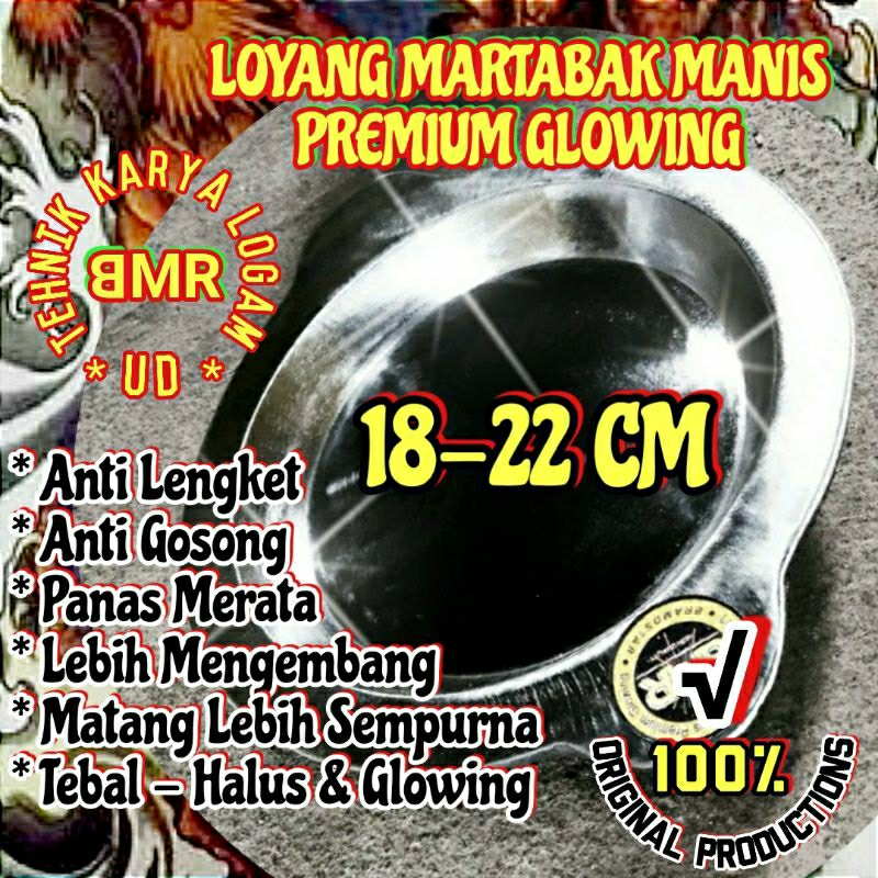 LOYANG MARTABAK MANIS PREMIUM 18-22CM