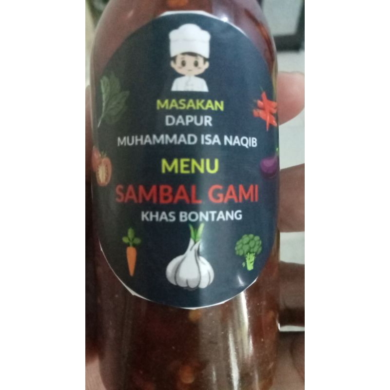 

sambal gami khas bontang