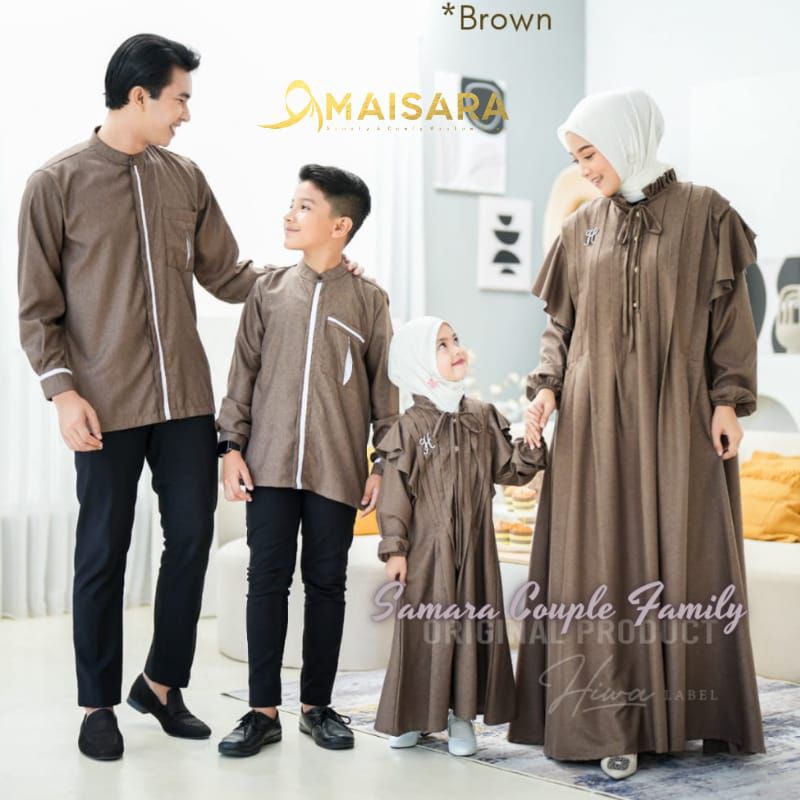 Jual FAMILY COUPLE SAMARA Original Maisara Sarimbit Seragam Keluarga