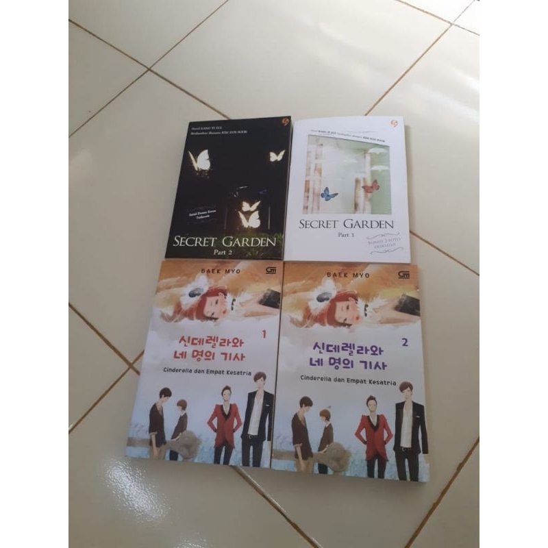 (booked) novel cinderella and the four knights dan secret garden bundle