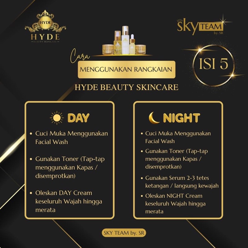 HYDE BEAUTY PAKET GLOWING ISI 5 SAKURA